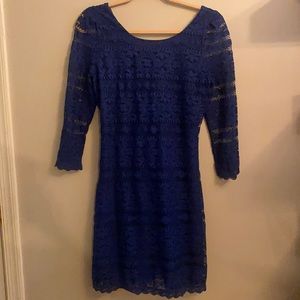 Xhilaration blue lace dress